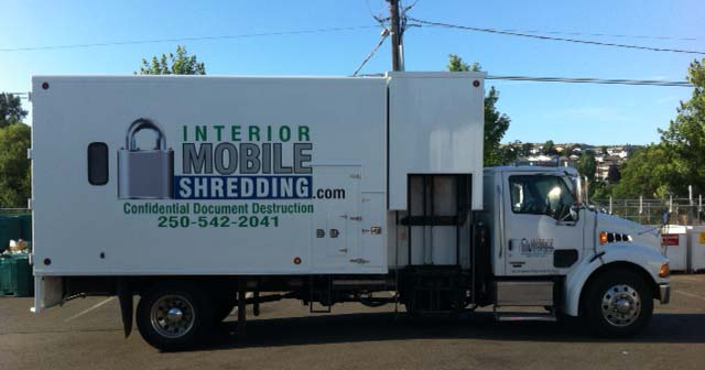 Interior Mobile Shredding Truck